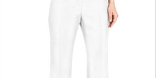 Kasper Women's Solid Trouser White Size 6 Petite