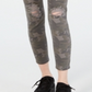 Vanilla Star Women's Camouflage Skinny Jeans Waist Gray Size 11