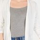 Charter Club Women's Pointelle Duster Cardigan Cloud White Size Petite Small