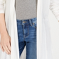 Charter Club Women's Pointelle Duster Cardigan Cloud White Size Petite Small