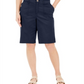Karen Scott Women's Mixed Ribbed Flyaway Cardigan Blue Size 18