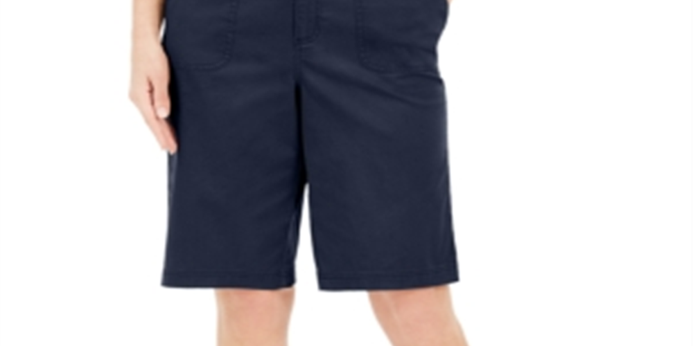 Karen Scott Women's Mixed Ribbed Flyaway Cardigan Blue Size 18