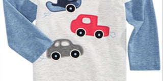First Impressions Baby Boy's Cars Print T-Shirt Gray Size 3-6MOS