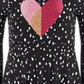 Epic Threads Big Girl's Dot Heart Dress Black Size Medium