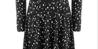 Epic Threads Big Girl's Dot Heart Dress Black Size Medium