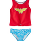 Dreamwave Little Girl's Wonder Tankini Red Size 4