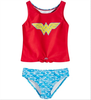 Dreamwave Little Girl's Wonder Tankini Red Size 4