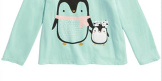 First Impressions Baby Girl's Penguin T-Shirt Green Size 18MOS