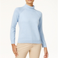 Karen Scott Women's Cotton Turtleneck Sweater Blue Size X-Small