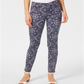 Charter Club Women's Printed Tummy Control Skinny Jeans Blue Size 10