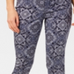 Charter Club Women's Printed Tummy Control Skinny Jeans Blue Size 10