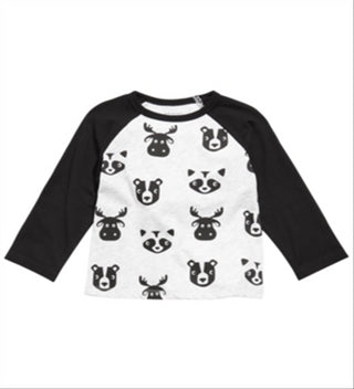 First Impressions Baby Boy's Colorblocked Raglan Printed T-Shirt Gray Size 3-6MOS