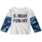 First Impressions Baby Boy's Layered Look Sunday Funday T-Shirt Gray Size 6-9MOS