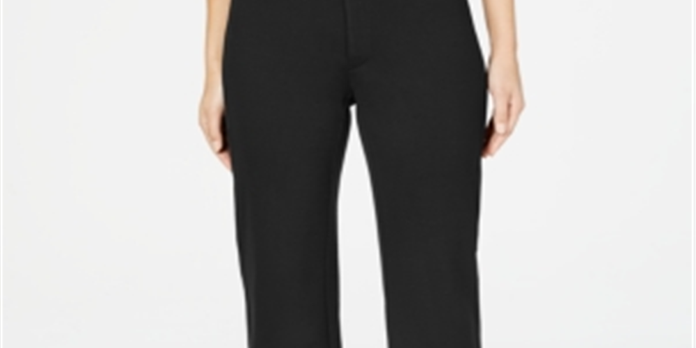 Charter Club Women's Wide Leg Pants Black Size 2 Petite