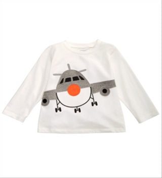 First Impressions Baby Boy's Cotton Airplane T-Shirt White Size 6-9MOS
