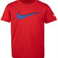 Nike Little Boy's Swoosh Print Cotton T-Shirt Red Size 4