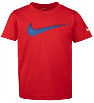 Nike Little Boy's Swoosh Print Cotton T-Shirt Red Size 4