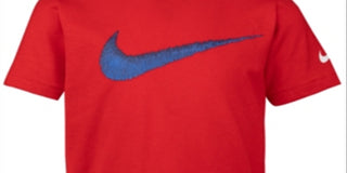 Nike Little Boy's Swoosh Print Cotton T-Shirt Red Size 4