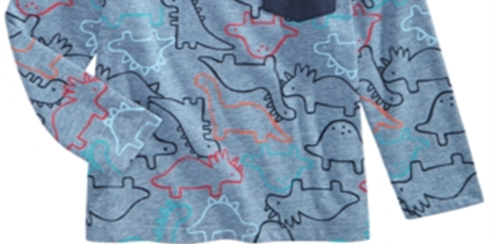 First Impressions Baby Boy's Dinosaur Print T-Shirt Blue Size 3-6MOS