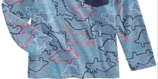 First Impressions Baby Boy's Dinosaur Print T-Shirt Blue Size 3-6MOS