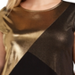 Alfani Women's Metallic Colorblocked T-Shirt Black Size 2X