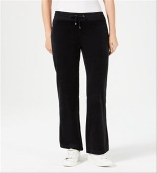 Charter Club Women's Velour Pants Black Size Petite XL