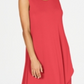 Alfani Women's Solid Tulip Hem Dress Red Size Petite Small