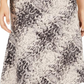 INC International Concepts Women's Snake Print Drape Pencil Skirt Black Size Medium