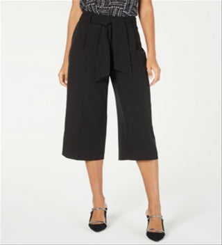 Alfani Women's Belted Culotte Black Size 10 Petite