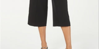 Alfani Women's Belted Culotte Black Size 10 Petite