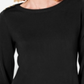 Karen Scott Women's Button Shoulder Sweater Black Size Petite Small