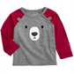 First Impressions Baby Boy's Teddy Bear Long Sleeve Raglan T-Shirt Gray Size 3-6MOS