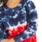 Tommy Hilfiger Women's Cotton Tie Dyed Sweatshirt Blue Size XS