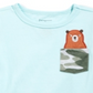 First Impressions Baby Boy's Cotton Bear Pocket T-Shirt Blue Size 12MOS