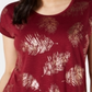 Style & Co Women's Dolman Graphic T-Shirt Red Size PP