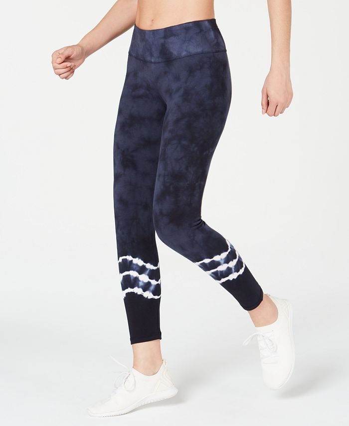 Ideology Women's Tie Dyed Leggings Blue Size XXL