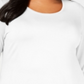 JM Collection Women's Plus Scoopneck Top White Size 0X