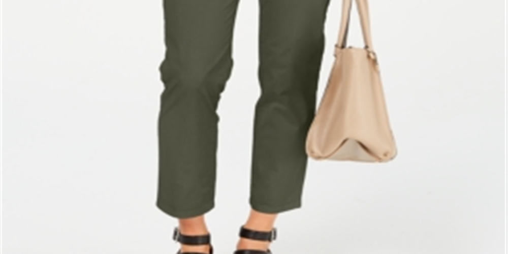 Style & Co Women's Chino Pants Green Size 4