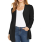 Charter Club Women's Open Front Curved Hem Completer Sweater Black Size X-Small