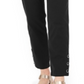 JM Collection Women's Tummy Control Snap Hem Pants Black Size Petite Small