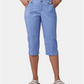 Lee Platinum Women's Patch Pocket Capri Pants Blue Size 4 Petite