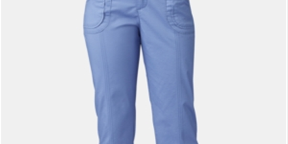 Lee Platinum Women's Patch Pocket Capri Pants Blue Size 4 Petite