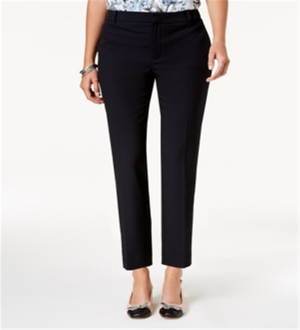 Charter Club Women's Slim Leg Ankle Pants Blue Size 10 Petite