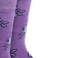 Bar III Women's Floral Arch Support Seamless Toe Dress Crew Socks Purple Size 10-13