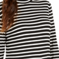 Style & Co Women's Striped Top Black Size Petite XL