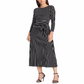 Ralph Lauren Women's Striped Jersey Dress Black Size 16