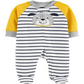 Carter's Boy's Footed Sleep & Play White / Yellow Size 9MOS