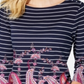 Charter Club Women's Striped Paisley Print Top Blue Size XX-Large