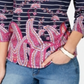 Charter Club Women's Striped Paisley Print Top Blue Size XX-Large