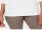Karen Scott Women's Cotton Lace up Top White Size Small